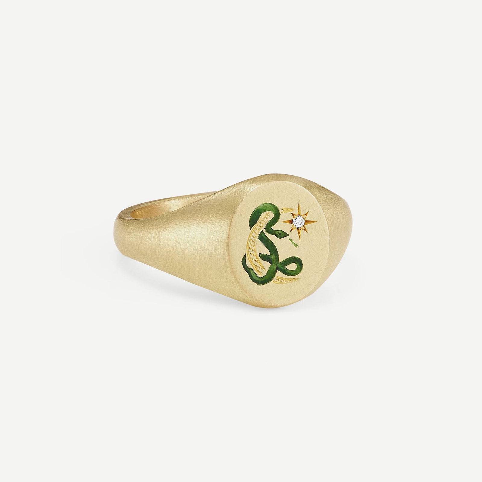 Anillo Serpiente Dorada