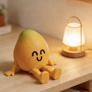 Juego de Juguetes Antiestrés de Frutas Impresos en 3D Personalizados - Surtido de Manzana, Plátano y Fresa, Decoración de Escritorio y Regalo para Aliviar el Estrés - Product Image 3