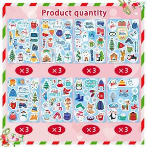 Pegatinas Navideñas Infantiles, Pegatinas Adhesivas de Navidad, Bolsas de Regalo, Cestas Navideñas, Rellenos, Fiestas de Navidad - Product Image 4