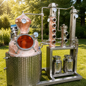 Équipement de distillation d'alcool Tonsen 500L, alambic en cuivre, machine de distillation en acier inoxydable pour whisky, brandy, gin, vodka - Product Image 3