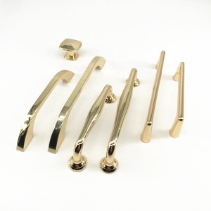 Handle and <strong>Knobs</strong> CX149 Bathroom <strong>Cabinet</strong> Shiny <strong>Gold</strong> Brass Drawer Pull Handle for Furniture Interior - Product Image 6