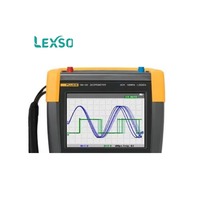 190-102/AM 100 MHz, 2 Kanallı, 1.25 GS/s Renkli ScopeMeter Taşınabilir Osiloskop, Dahili Dijital Multimetre ile lexso