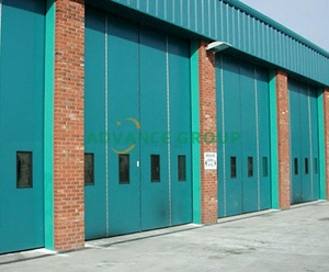 <span class=keywords><strong>Prix</strong></span> usine personnalisé Design moderne facile à installer grande taille de luxe en acier <span class=keywords><strong>Hangar</strong></span> pliant portes de sécurité - Product Image 5