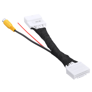 Pour Renault <span class=keywords><strong>Dacia</strong></span> <span class=keywords><strong>Sandero</strong></span> 24 broches, commutateur d'entrée vidéo d'origine, câble adaptateur RCA pour caméra de recul - Product Image 3