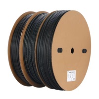 Tube thermorétractable de 7,9 mm avec colle 3:1, tube thermorétractable à double paroi noir avec adhésif, tube thermorétractable 1kv en rouleau