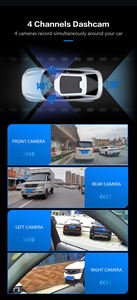 <span class=keywords><strong>C</strong></span>ámara DVR para salpicadero de 3 lentes CS K655 al por mayor con CarPlay y Android Auto FHD 1080P Grabadora de coche de 4 canales 360 Pantalla de 2 pulgadas - Product Image 2