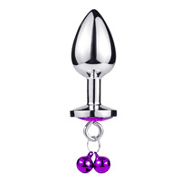 Cloche en métal plug anal dilatation anale orgasme en forme de coeur plug anal chaîne de traction masturbation sex toy