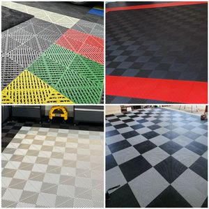 Commercio all'ingrosso della fabbrica ad incastro pavimento in plastica tappetino per Garage piastrelle per auto dettagli negozio ad incastro officina - Product Image 4