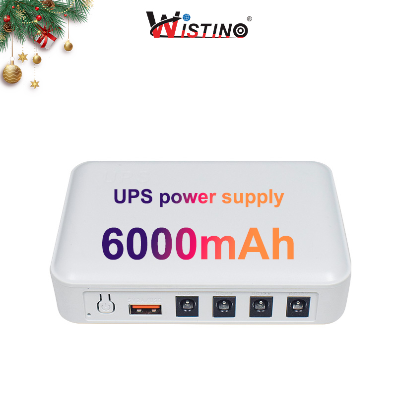 Аккумулятор Wistino 6000 mAh подходит для сетевых камер, маршрутизаторов, источник бесперебойного питания