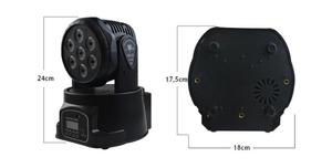 7*10W <strong>RGBW</strong> 4 in 1 <strong>Led</strong> <strong>Moving</strong> Head With <strong>Remote</strong> <strong>Control</strong> DJ Stage Effect Light - Product Image 3