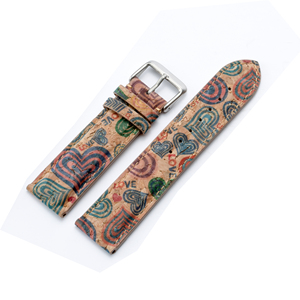 Correa de reloj de cuero curtido vegetal resistente al sudor multicolor ecológico multicolor artesanal Vintage más vendido - Product Image 2