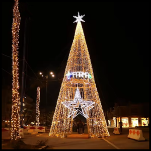 Outdoor giant lighted cone metal Christmas <b>tree</b> Christmas <b>lights</b> for New year decoration - Product Image 6