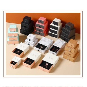 Jewelry Storage <b>Boxes</b> Multi Size Drawer <b>Packaging</b> For Rings Earrings Necklaces Bracelets Paperboard Rectangular Jewelry - Product Image 1
