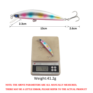 Señuelos de Pesca, MINNOW Hundible de 13cm/41.2g, Cebo Duro Artificial, Apto para Pesca al Aire Libre - Product Image 2