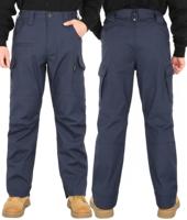 8432 Fortement recommandé, pantalon de travail en toile Dura-Stretch Rip-Stop avec poches cargo de 8,5 oz, résistant aux flammes, hydrofuge et anti-taches