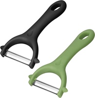Y-vormige draaibare handmatige groente- en aardappelschiller met roestvrijstalen mes, roestwerend, 15cm PP-handvat, duurzaam, makkelijk schoon te maken, geschikt voor fruit