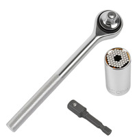 Outils universels pour douilles – Cadeaux pour hommes – Petits cadeaux de Noël – Jeu de douilles avec adaptateur pour perceuse électrique – Douilles à super adhérence