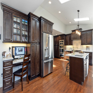 ตู้กับข้าวแบบยกแผงวัสดุเซรามิกทำจากไม้เนื้อแข็ง - Product Image 1