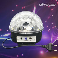 COYOLED-Ampoules LED rotatives de Noël en forme de boule, avec télécommande, ampoule RVB colorée 10W pour Disco