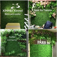 Mur végétal artificiel en herbe synthétique, décoration écologique, résistant aux UV, en matériau PE, pour anniversaire, intérieur/extérieur, verdure