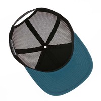 Casquette Trucker vierge personnalisable 7 panneaux, style 168, avec calotte haute, visière plate et filet, casquette de baseball Snapback OEM, vente en gros