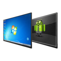 Écran tactile interactif LED 4K Ultra HD 65 pouces Moniteur LCD Tableau blanc intelligent TV avec PC Tout-en-un