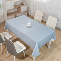 Nappe rectangulaire antidérapante en fil plume dégradé bleu uni RNPT pour restaurant