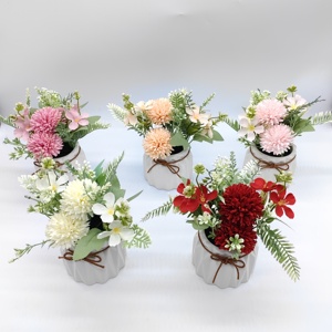 PJ23104 QIDA ceramic planter potfor plants plant pots plastic bonsai artificial potted flowers 139298 1