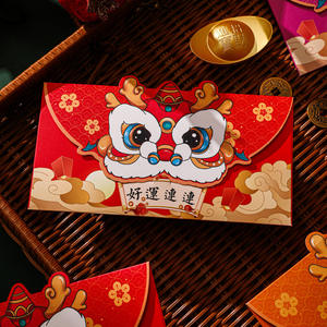 Luxuriöse Chinesische Neujahrsprodukte Traditioneller Hong Bao Geldumschlag Kreatives Design Roter Umschlag - Product Image 6