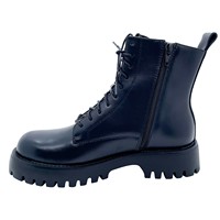 Sepatu bot kulit kualitas tinggi fashion gaya baru kustom profesional