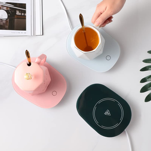 Calentador de Tazas Inteligente de Cerámica a 55 Grados, Taza Navideña con Calentamiento Eléctrico y Posavasos Inalámbrico para Bebidas Calientes - Product Image 4