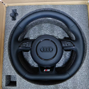 Volante Deportivo de Cuero de Alto Rendimiento Compatible con Audi A3 A4L A5 A6L A8 Q3 Q5 Q7 S5 TT, Componente de Mejora para la Cabina - Product Image 3