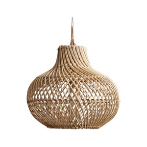 Handcrafted Bamboo/Rattan Coastal Indoor Modern Lampshade <b>Covers</b> Handmade Decorative Eco-Friendly OEM Custom Supplier - Product Image 1