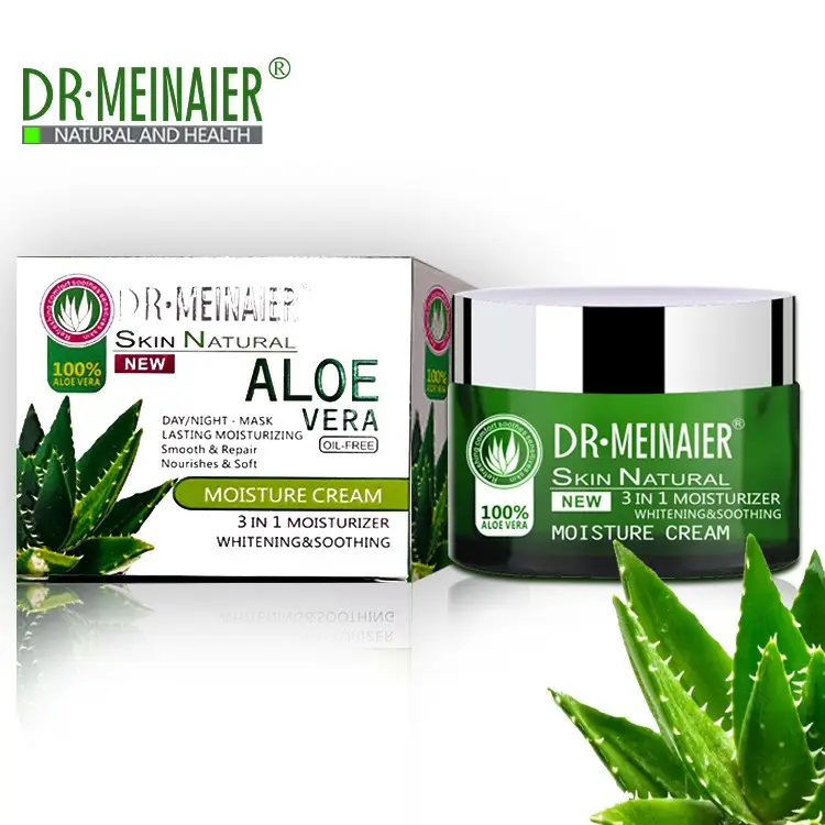 Aloe vera 3 en 1 Hydrater Nourrir Crème Visage Corée Crème Blanchissante Anti Acné Réparateur Soins de la Peau