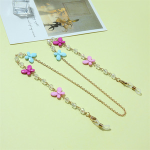 Cadena para Gafas Estilo Mariposa, Cadena Metálica Multicolor, Casual, Fresca, Dulce, para las Cuatro Estaciones, Antideslizante, Accesorio - Product Image 1