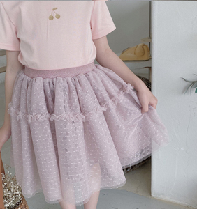 2023 Summer Girls' Clothing Sets Cotton T Shirts Top+Net <strong>Tutu</strong> Skirt 2PCS Suit Princess Baby Kids Children Clothes - Product Image 5