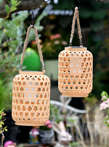 Nueva Lámpara Solar de Bambú Tejida Estilo Chino, Decoración para Patio Exterior, Adorno de Paisajismo - Product Image 3