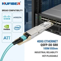Module émetteur-récepteur optique 400G QSFP-DD SR8 850nm 100m MMF MPO16 compatible Cisco Arista, prix usine, OEM ODM, vente en gros par unité