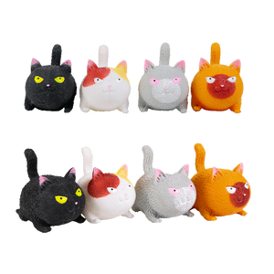 Los Mejores Regalos Cute Cat Squeeze Ball Angry Cat PVA lleno Stress Relief Animal <span class=keywords><strong>Toy</strong></span> - Product Image 1