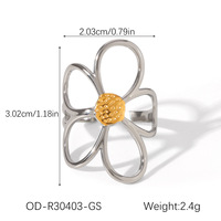 Ensemble de bijoux fantaisie pour femme, bagues ouvertes florales romantiques, ajustables, style bohème chic, empilables, texturées irrégulières et épaisses
