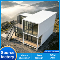 Maison conteneur modulaire de luxe personnalisée en usine, démontable et préfabriquée, pour atelier et bureau