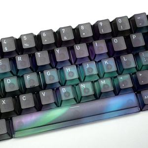 Xingguang Cherry hồ sơ nhà máy trực tiếp 68-Key trong suốt PBT <span class=keywords><strong>Laser</strong></span> UV in <span class=keywords><strong>keycaps</strong></span> nóng bán cho bàn phím cơ khí - Product Image 4