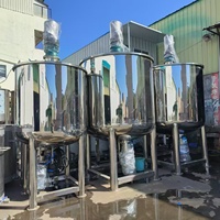 Réservoir de mélange de veste de chauffage électrique 1000-3000l avec mélangeur pour le chauffage de l'eau de jus de lait