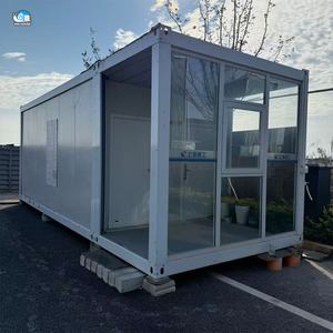 Outdoor-Wintergarten Glas-Fertighaus Hochwertiges Glas-Gewächshaus Container-Haus - Product Image 1