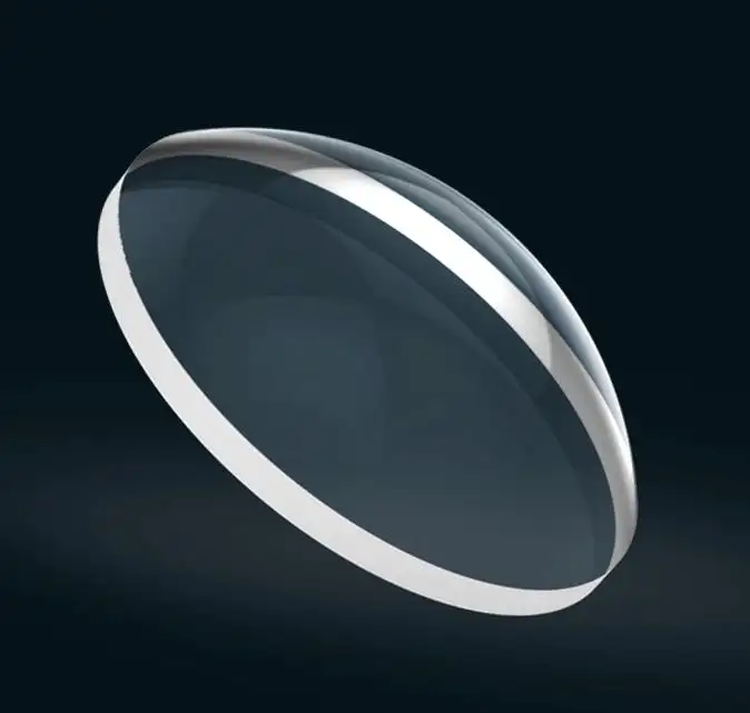 Lentes de vidro óptico plano convexo de ampliação de 50 mm Lentes transparente