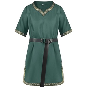 Uomini Costume <span class=keywords><strong>medievale</strong></span> vichinghi tunica cavaliere guerriero camicie rinascimentali con MDEC-020 cintura - Product Image 4