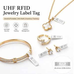 Étiquette RFID UHF imprimable pour bijoux, pour la gestion des stocks de bijoux, la sécurité en vente au détail et le suivi antivol - Product Image 1