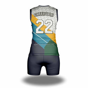 Maillots de volley-ball à production rapide Uniformes de volley-ball pour jeunes Vêtements de volley-ball respirants - Product Image 4