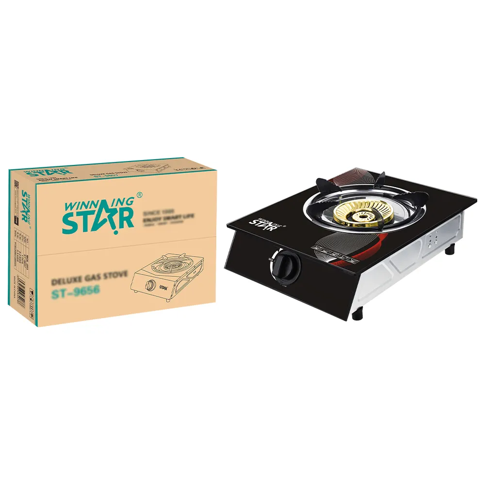 WINNING STAR Electronic Ignition Twin-Gun Cast Iron ST-9657 One Burner Portable Gas Cooking Stoves Burner