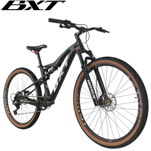 Bicicleta de Montaña BXT 29er de Carbono con Suspensión Completa, Eje Pasante BOOST, 1x11 Velocidades, Freno de Disco, Pedal Ordinario, <span class=keywords><strong>MTB</strong></span> Soft Tail, <span class=keywords><strong>XC</strong></span> - Product Image 4
